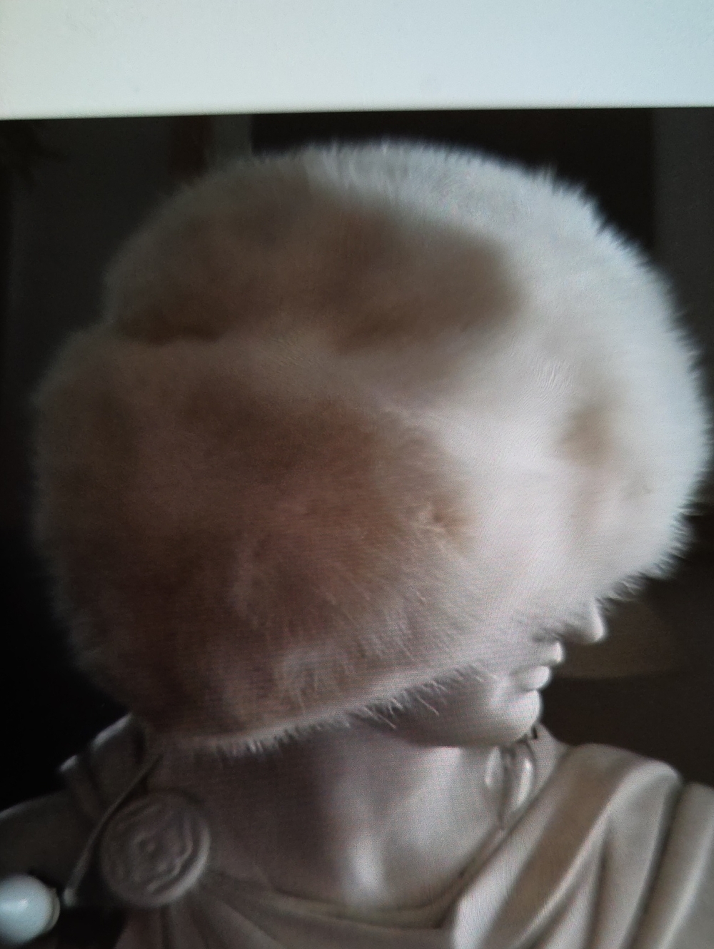Plush Beige Fur Hat – Women Accessories